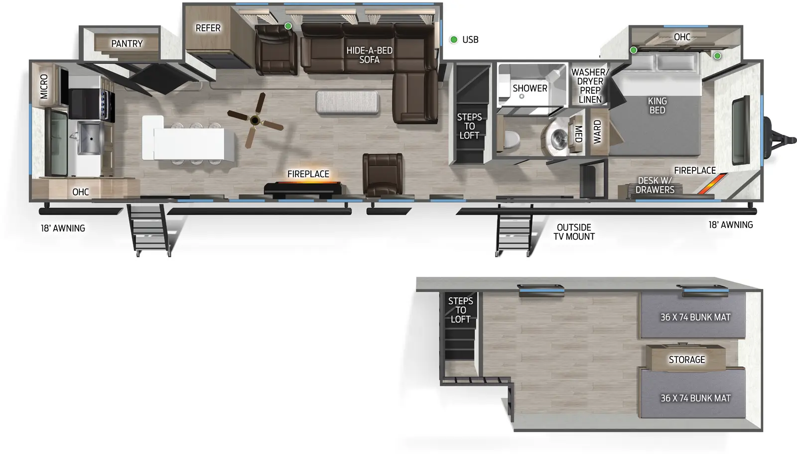 Cherokee Black Label 39ALBL Floorplan